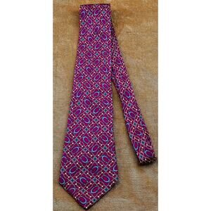 Jean-Louis Scherrer Paris Lucky Horseshoe Silk Neck Tie – Made in France